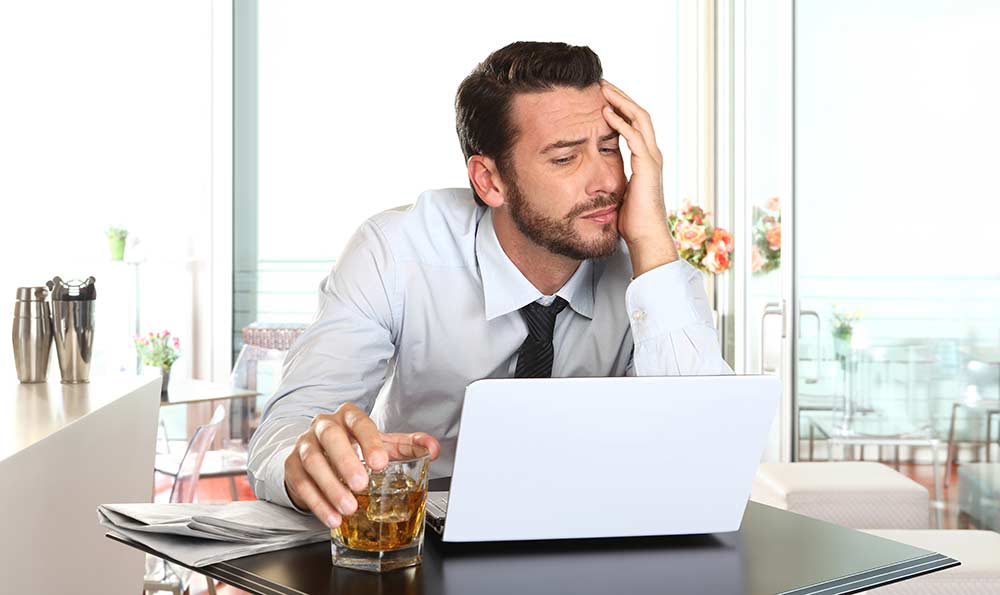 Stressful jobs can lead to alcohol abuse.