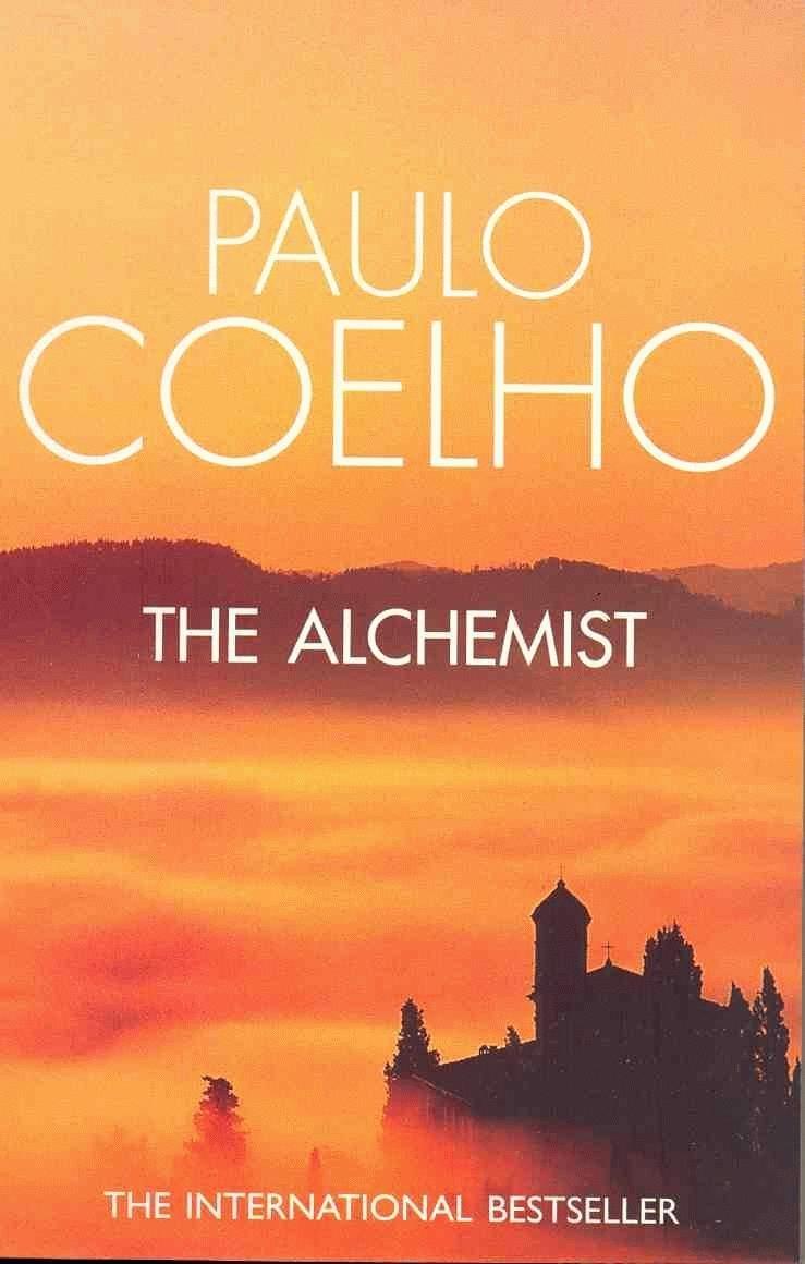 Front cover of The Alchemist by Paulo Coelho.