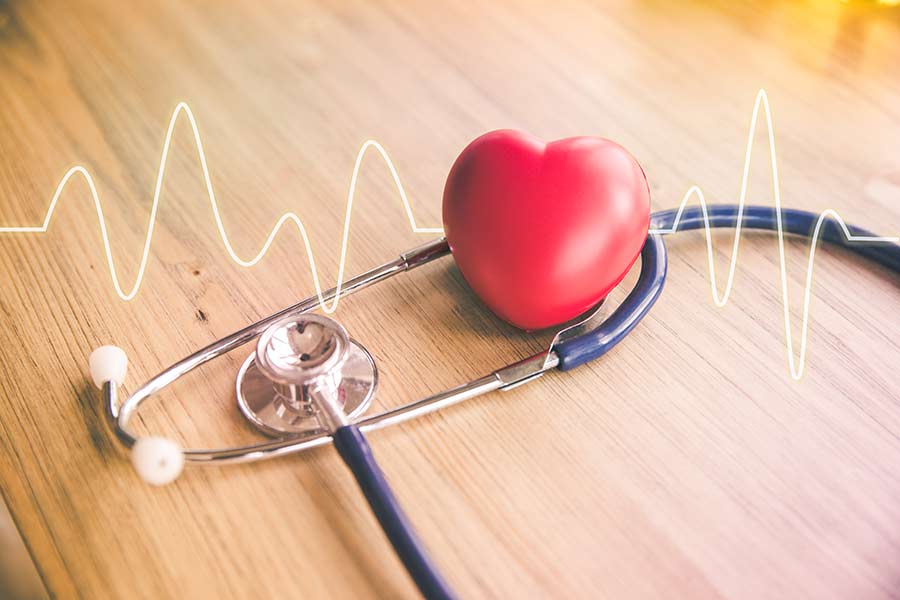 stethoscope lying on a table