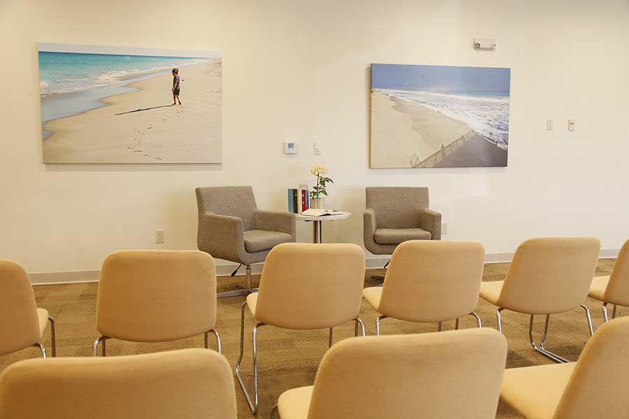 Meeting room at Beach House Rehab Center
