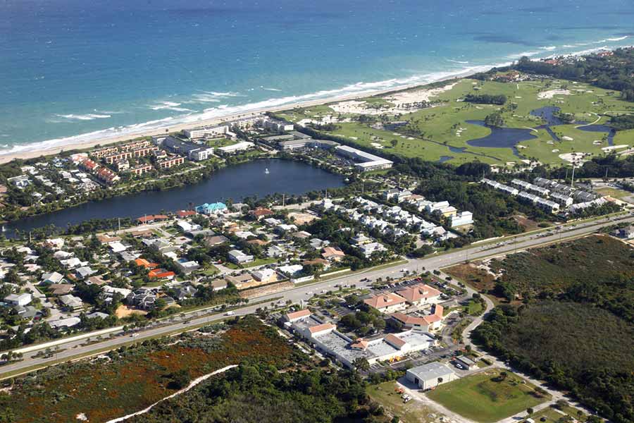 Aerial view of Beach House Rehab Center