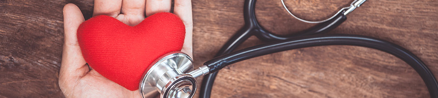stethoscope with plush heart