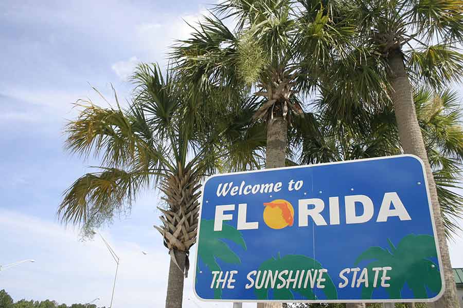 Welcome to Florida sign