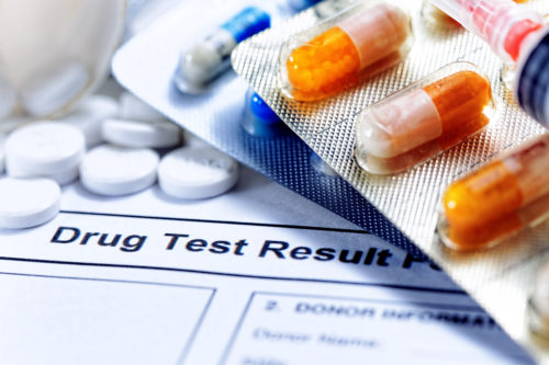 Document summarizing drug test outcomes for individuals